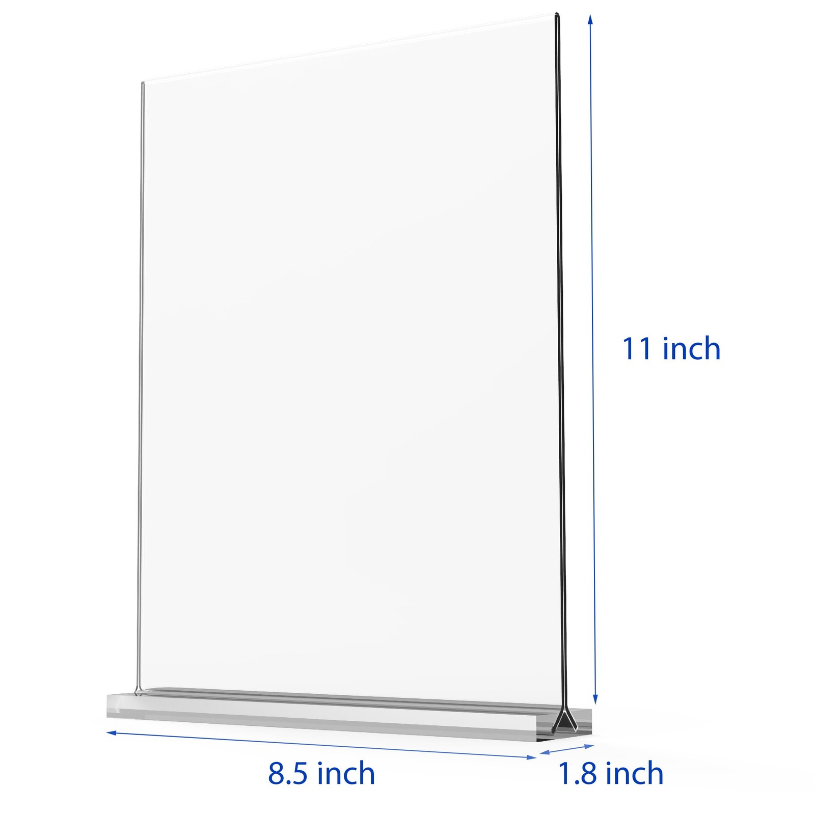 newnewshow 8.5×11 Acrylic Sign Holder 3 Pack Vertical 3 8.5*11, Clear