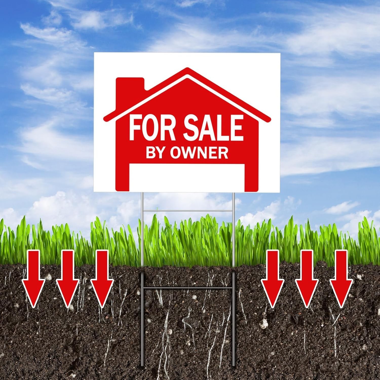 Weatherproof Open House Yard Signs with Enhanced Visibility – 7 Pcs Included