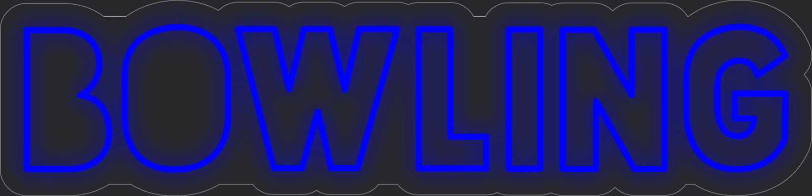 Bowling Neon LED Sign Business Wall Decor Lighted Store Sign 36 x 9 in.