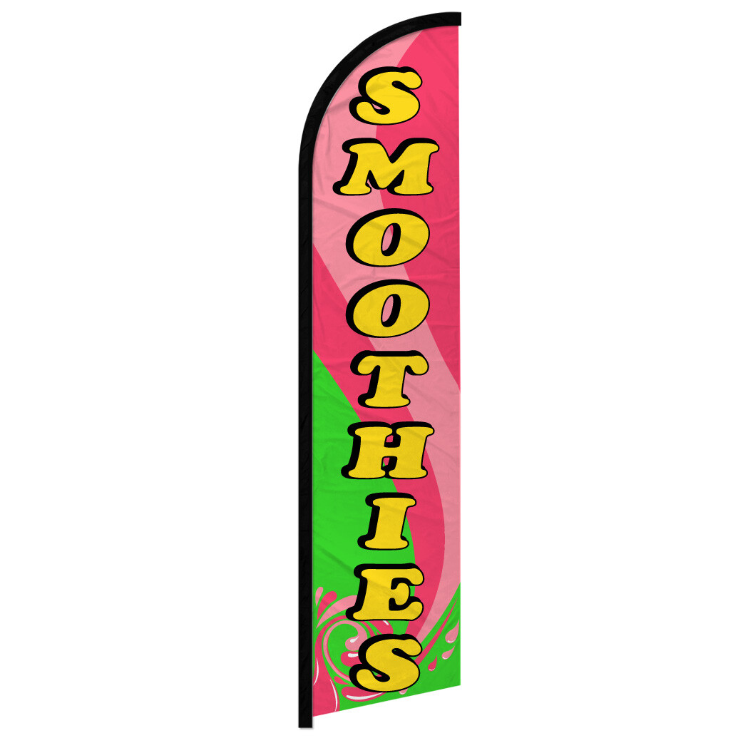 Smoothies Full Curve Windless Swooper Flag Concessions Drinks