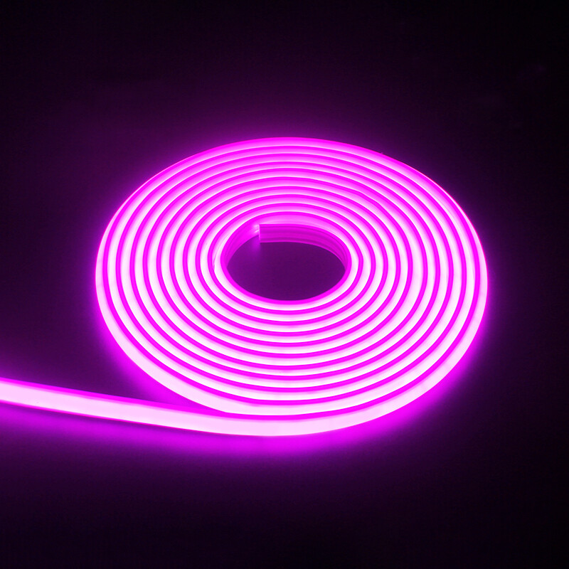 Pink 50&prime; 110V 480leds/m COB LED Light Strip Waterproof IP68 Xmas Hotel Decor US
