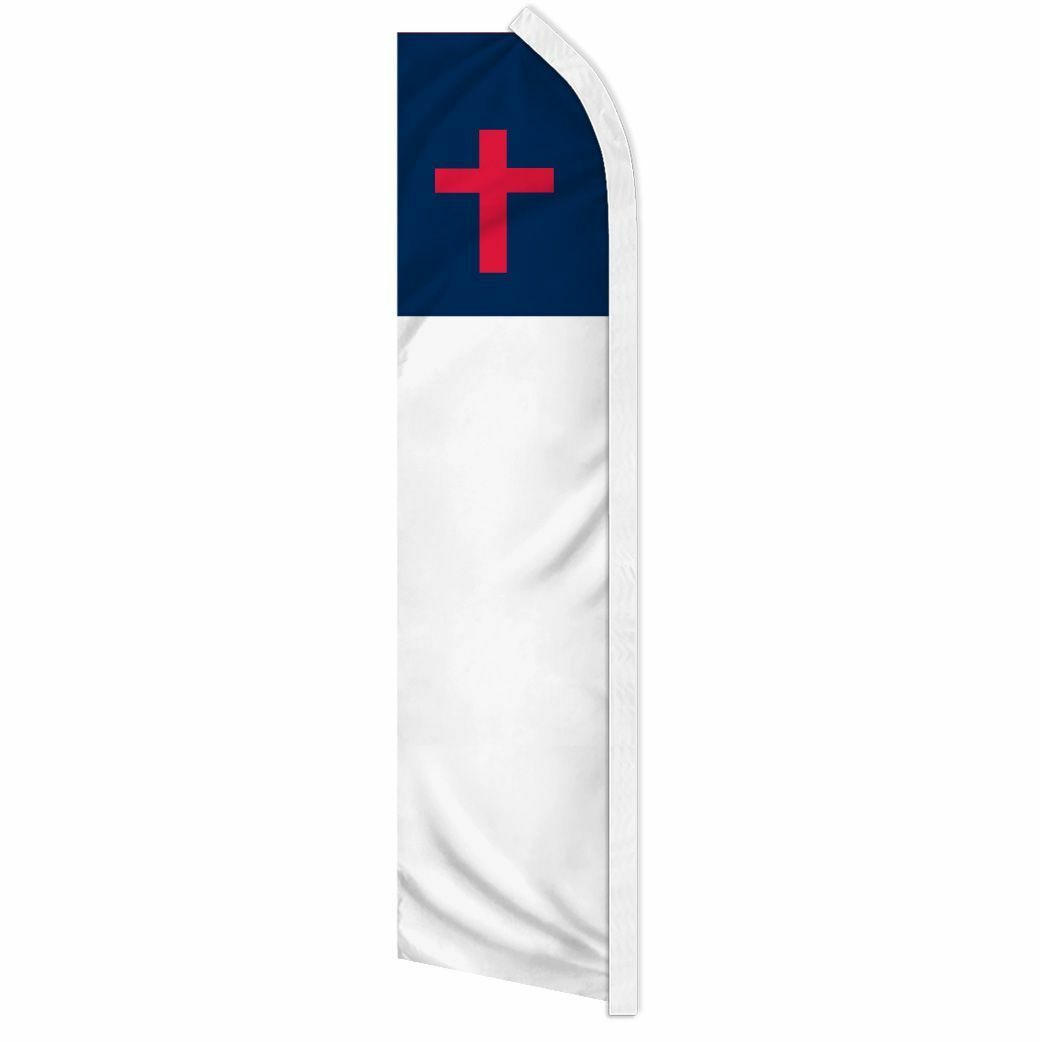 « CHRISTIAN » advertising super flag swooper banner business sign Christ religion