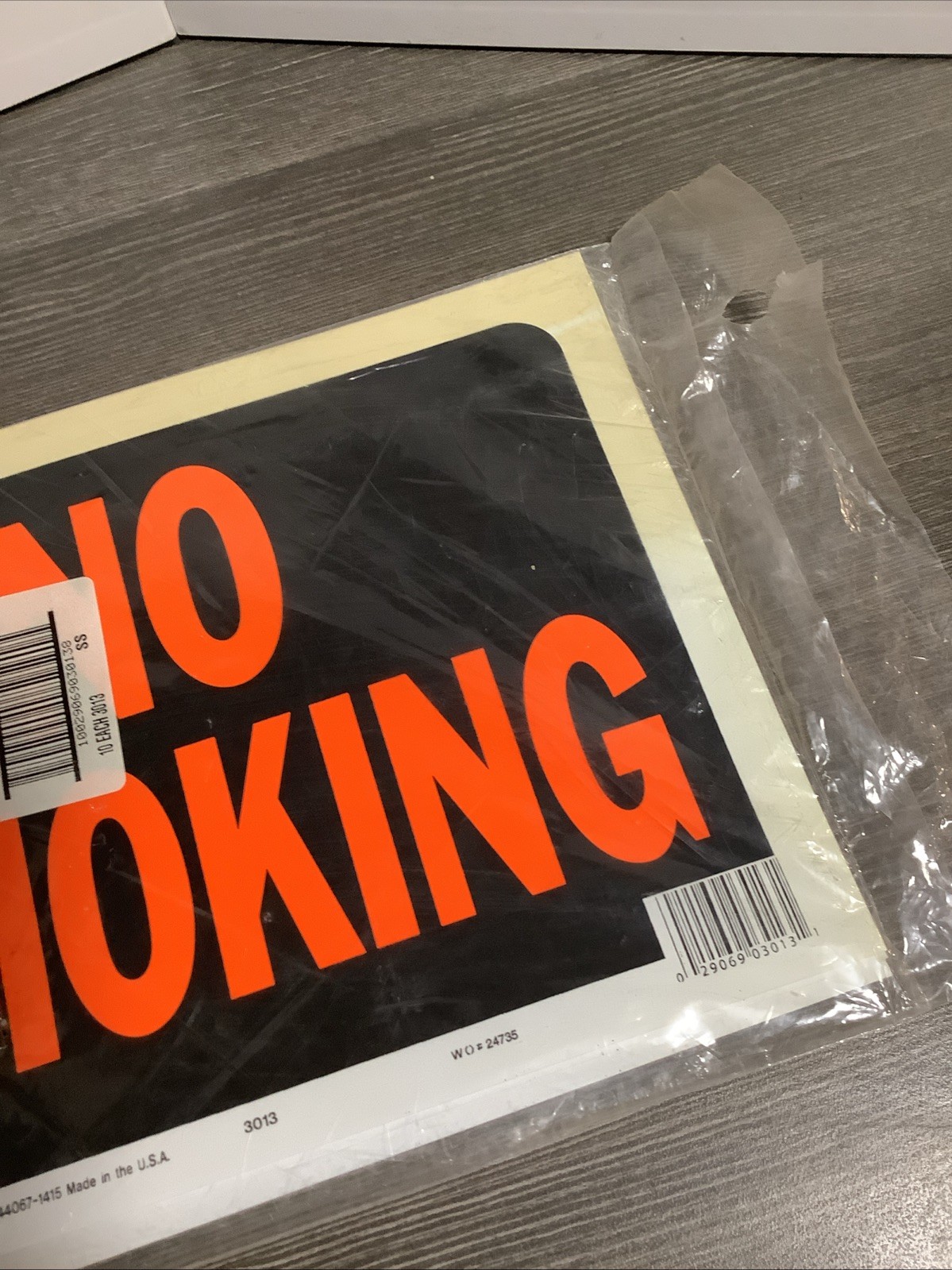 Hy-Ko™ No Smoking Sign 8.5&Prime; x 12.5&Prime; (10 pcs.) NOS