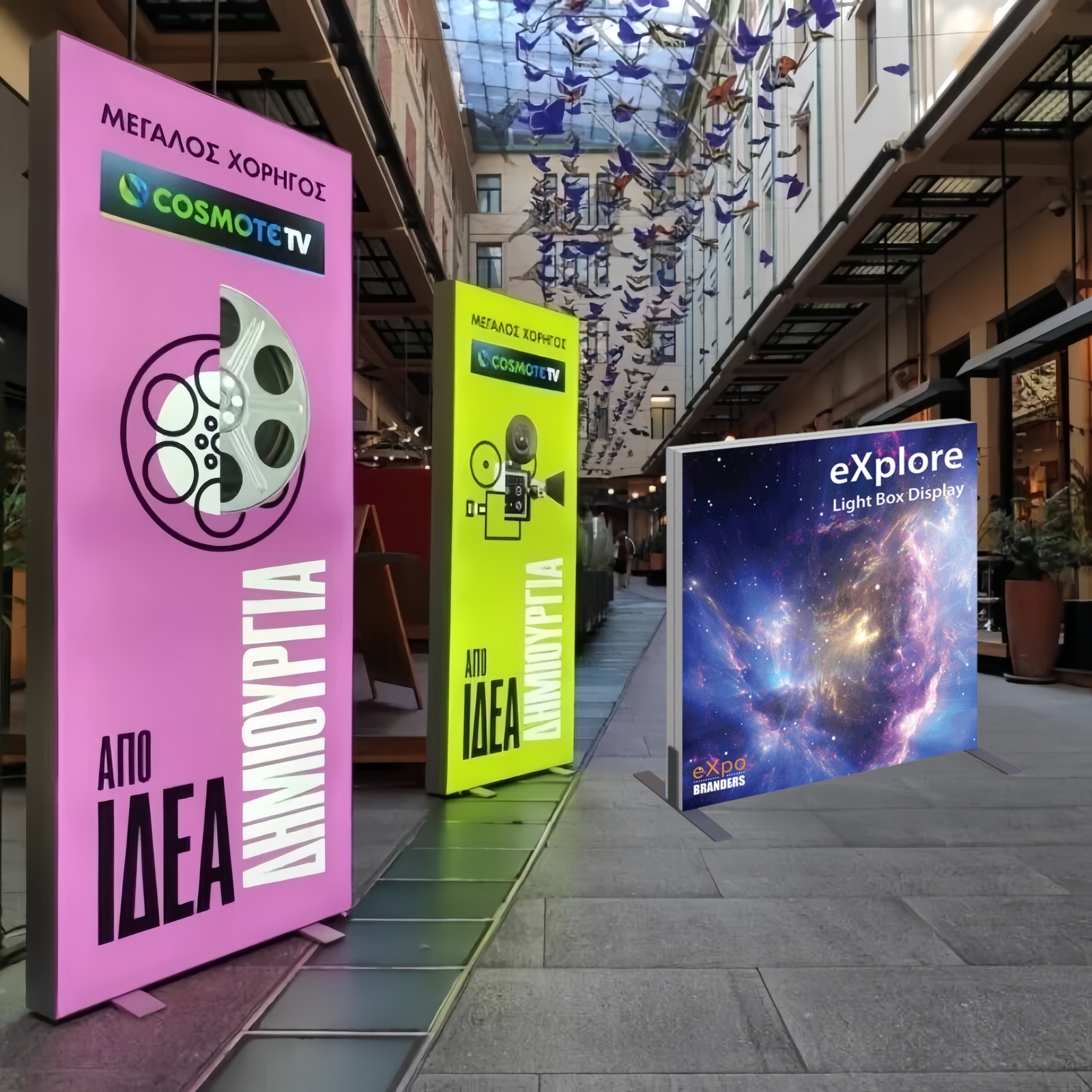 6ft*6ft LED Frameless Fabric Light Box Customize Trade Show Advertising Display