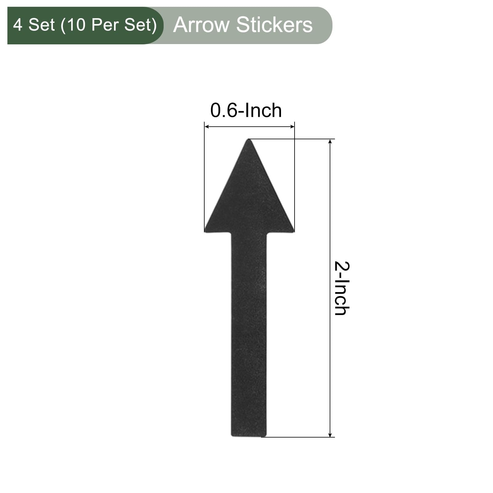 4Set / 40Pcs Arrow Stickers, Directional Signs Floor Wall Decal | PVC Sticky …