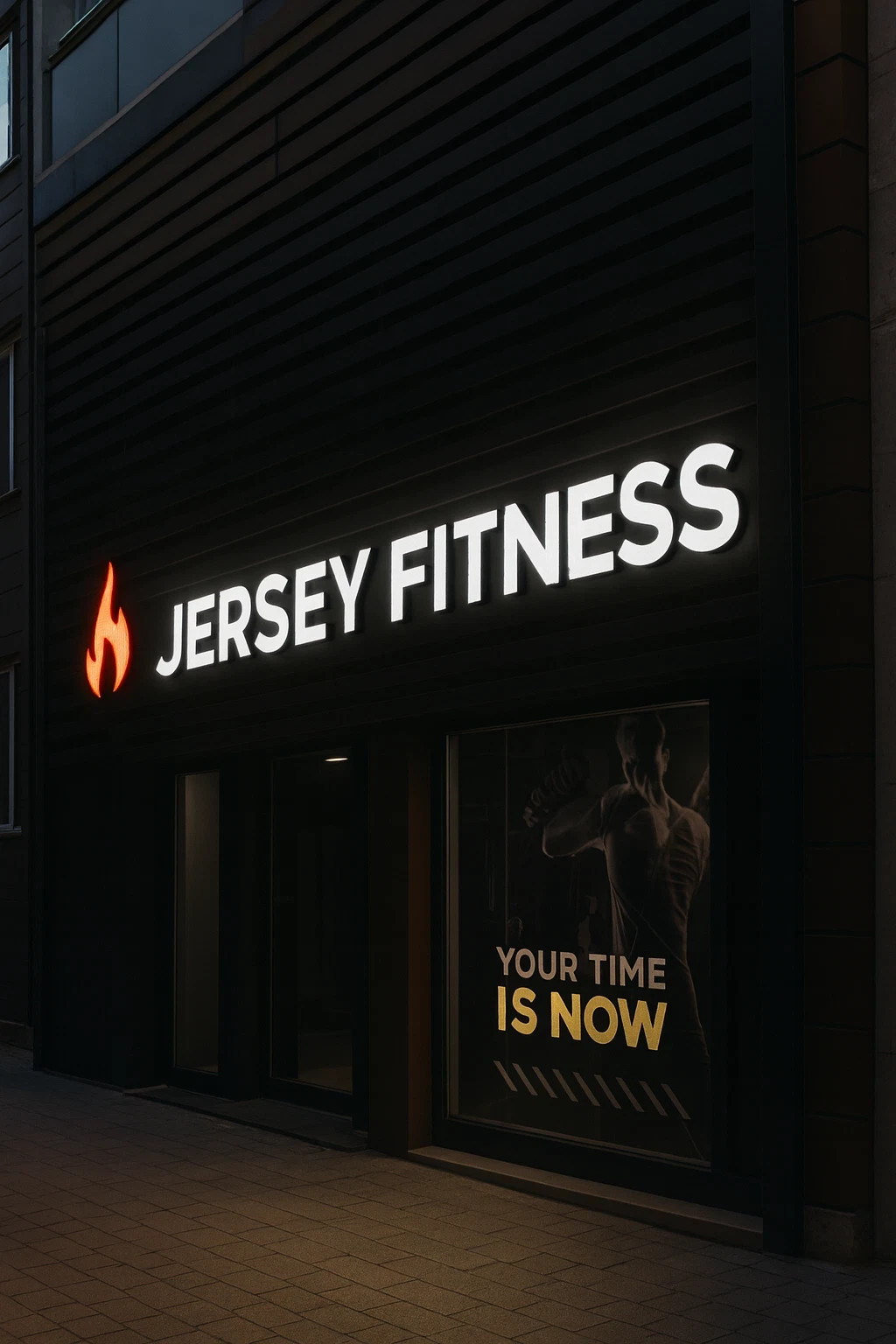 𝑵𝓙̶ Jersey Gym Custom 3D Channel Letters Illuminated & Non-Illuminated