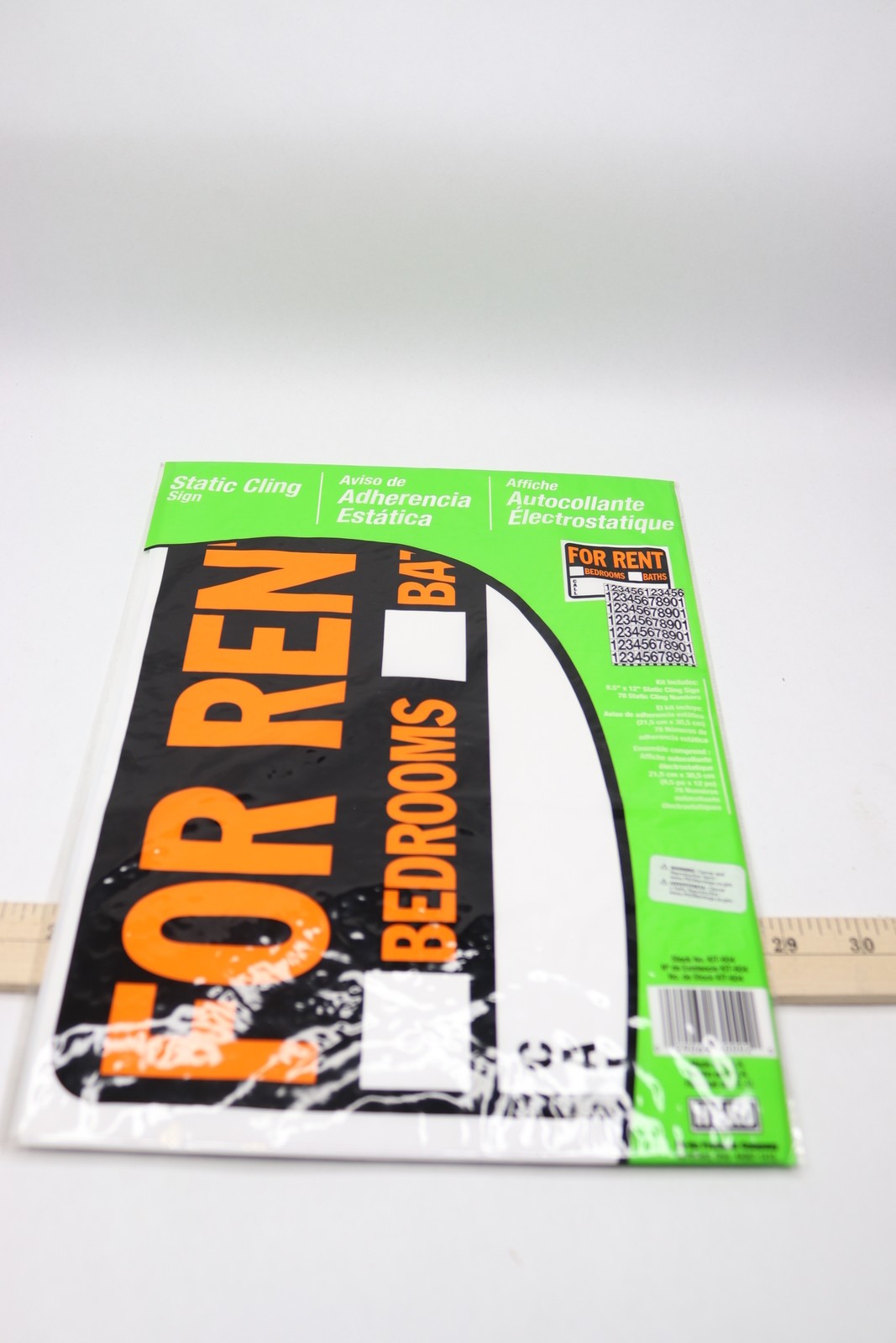Hy Ko For Rent Sign 8.5&Prime; x 12&Prime; KIT-604