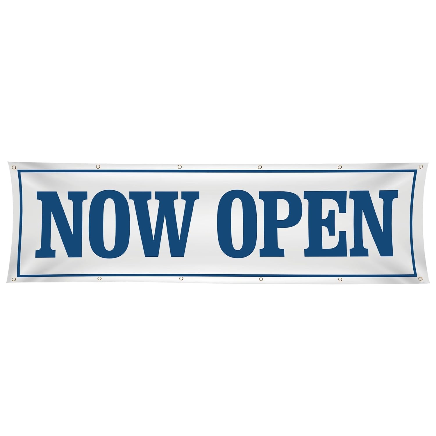 Large Now Open Banner 3×10 foot – Open Sign for Business – Grand Opening Banner