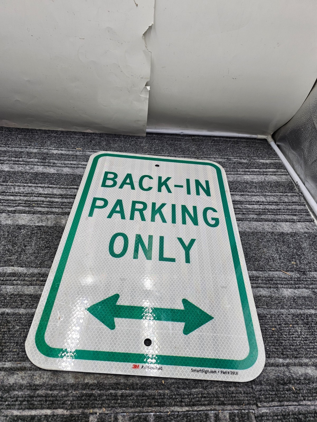 (QTY 2) SmartSign 12×18 Back-In Parking Only Sign Bidirectional Arrow