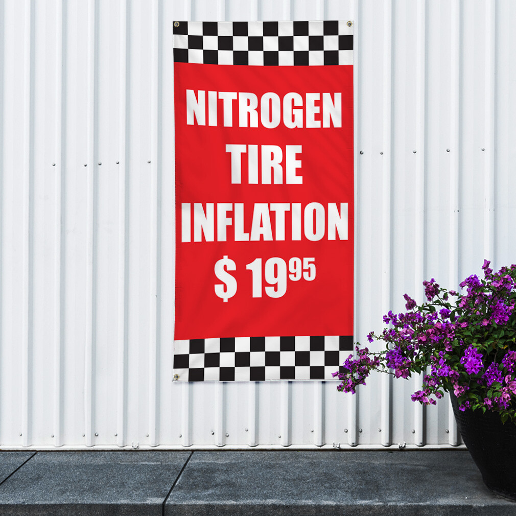 Vertical Vinyl Banner Multiple Sizes Outdoor Weatherproof Industrial Yard Signs