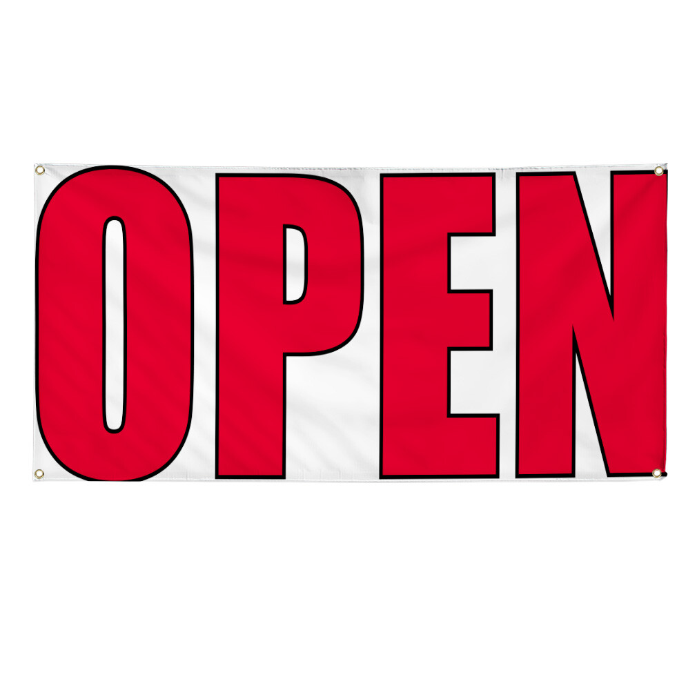 Vinyl Banner Multiple Sizes Open Outdoor Advertising Printing B Business Outdoor