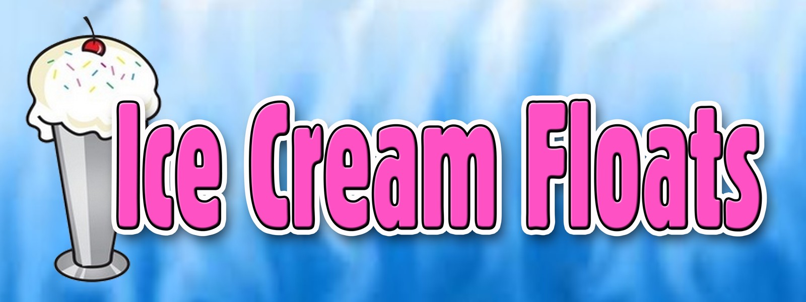 ICE CREAM FLOATS DECAL sticker cones sundae soda banana split homemade