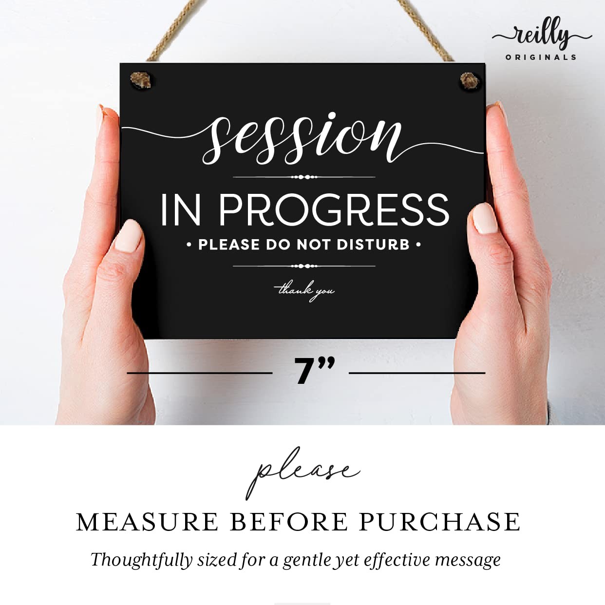 5×7 Inch Session in Progress Do Not Disturb Sign ~ Exclusive Value Series wit…