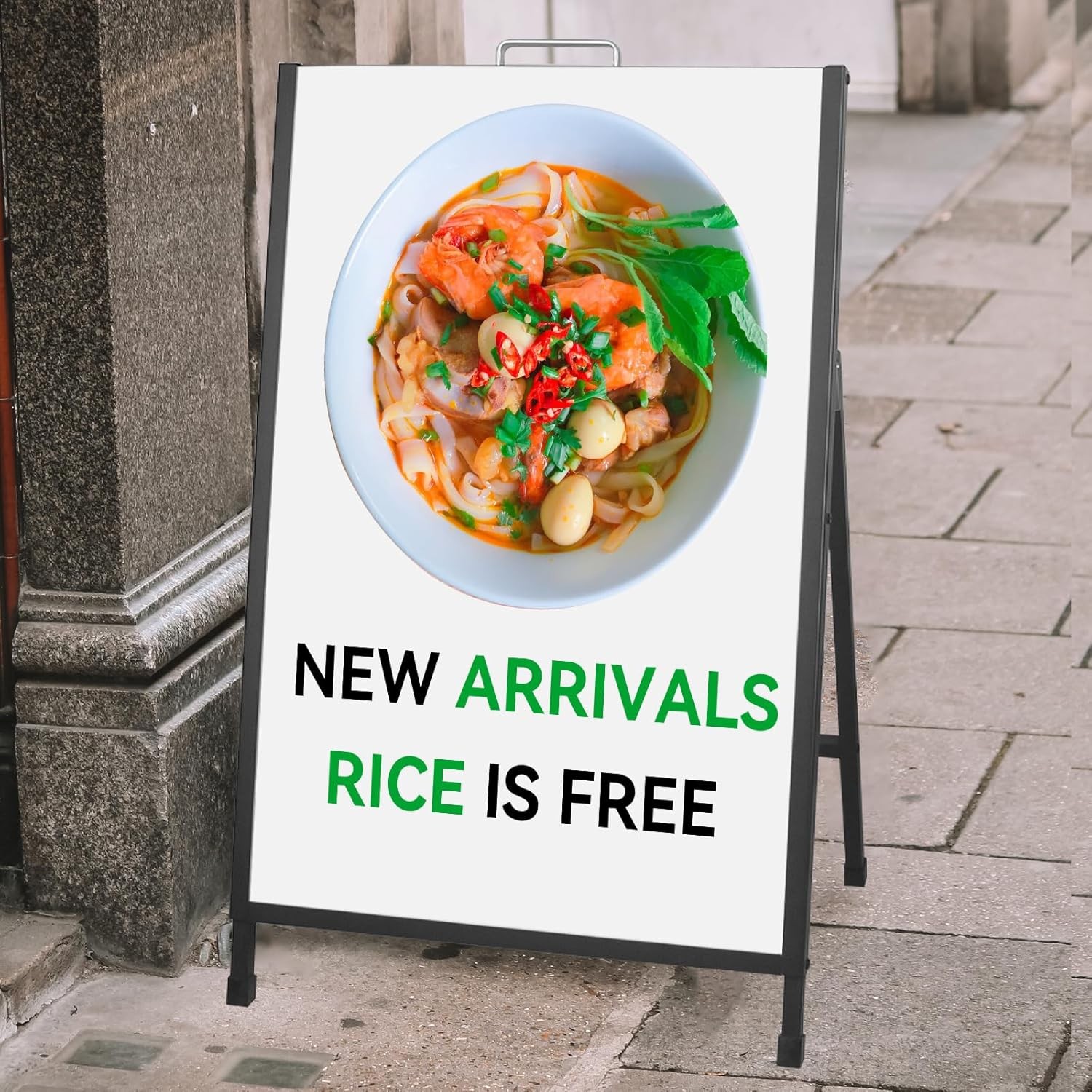 A Frame Sign Heavy-Duty 24×36 Inch Sandwich Board inches, Black
