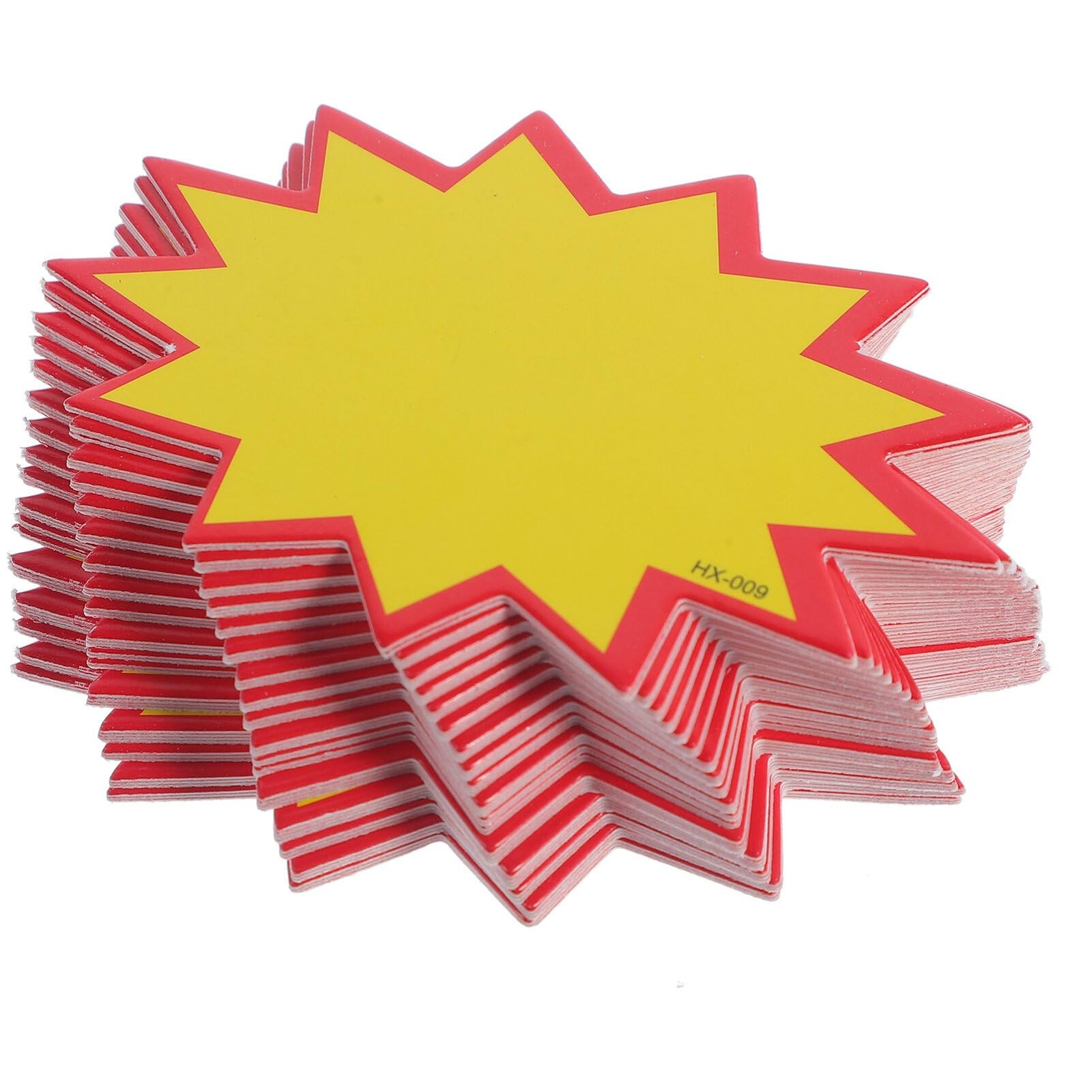 200Pcs Star Burst Signs, 2.75×1.97in Blank Sale Price Tags, Star Retail Sale Sig
