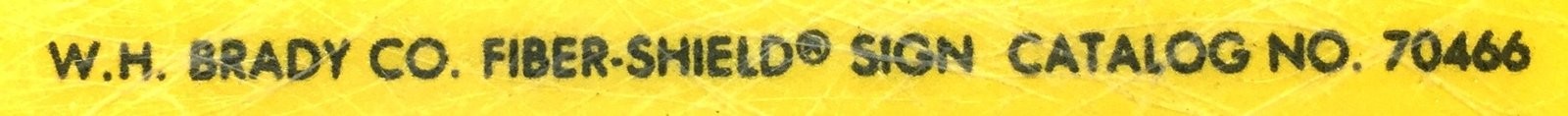 W.H. Brady 14&Prime; x 10&Prime; Fiber-Shield &lsquo;CAUTION-Open Door Slowly&rsquo; Sign 70466 USED