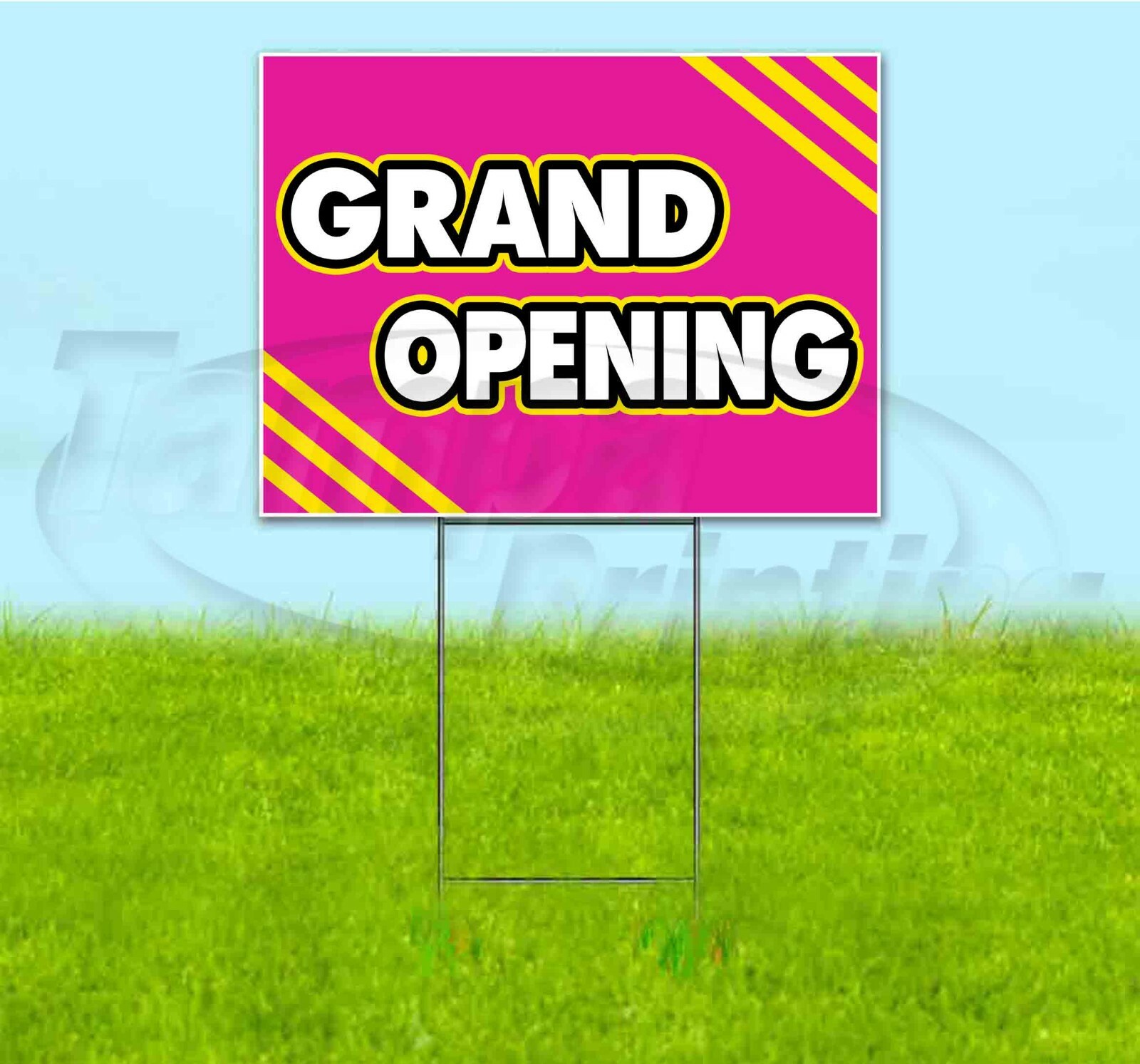 GRAND OPENING 18×24 Yard Sign WITH STAKE Corrugated Bandit USA BUSINESS
