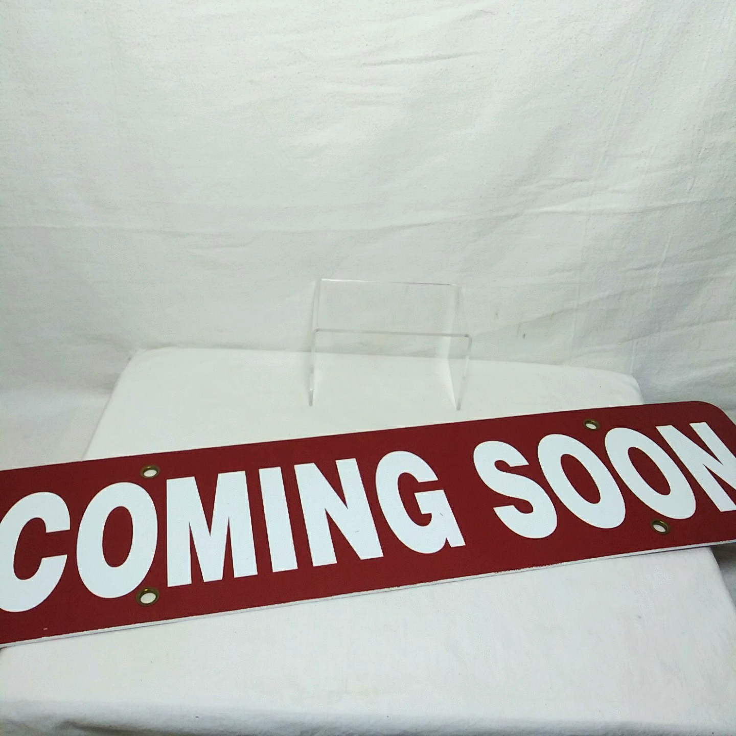 8 Real Estate Rider Sign Coming Soon 6X24 Weather Fade Proof Sign Metal Grommets