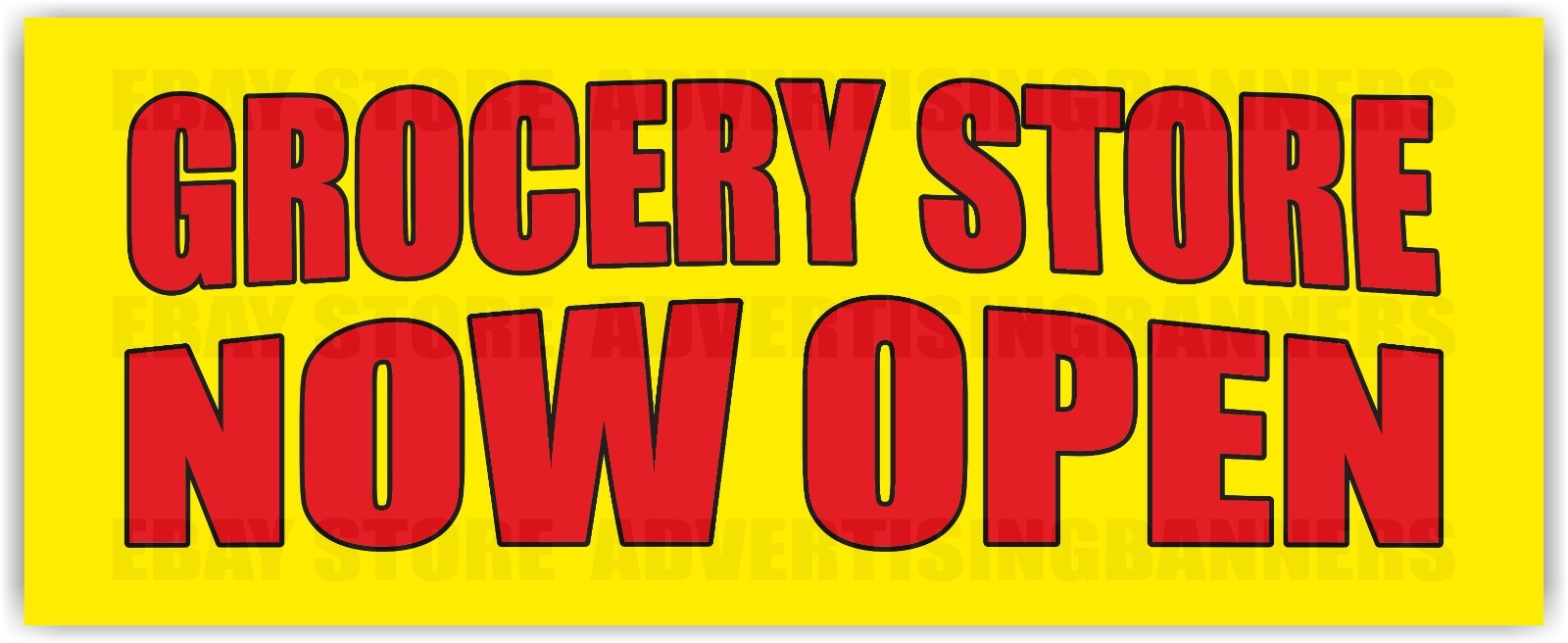 GROCERY STORE NOW OPEN Advertising Banner Vinyl Mesh Sign MINI MARKE Food Shop