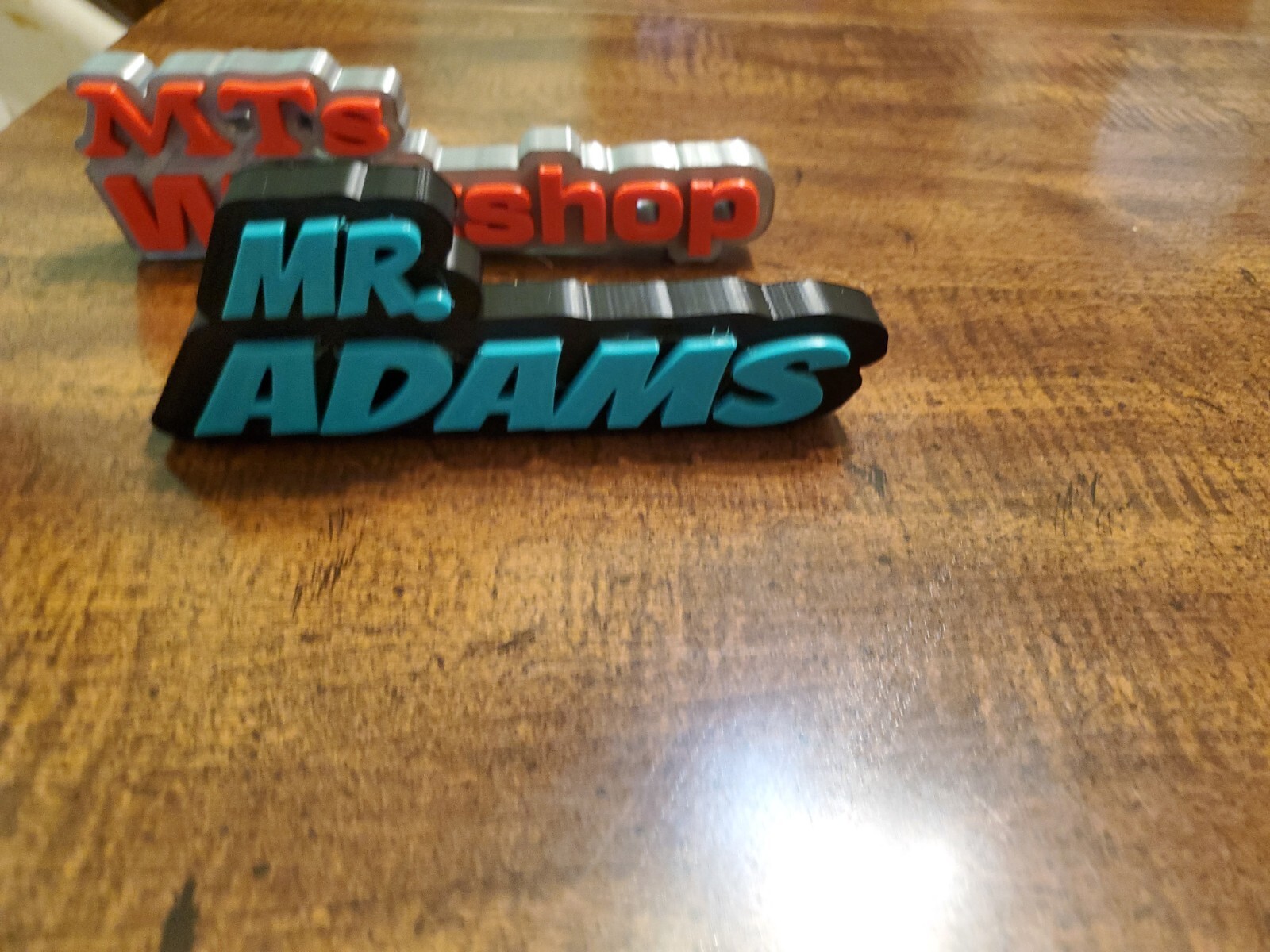 Personalized Desk Plate | Custom 3D Printed Name Sign | Unique Gift