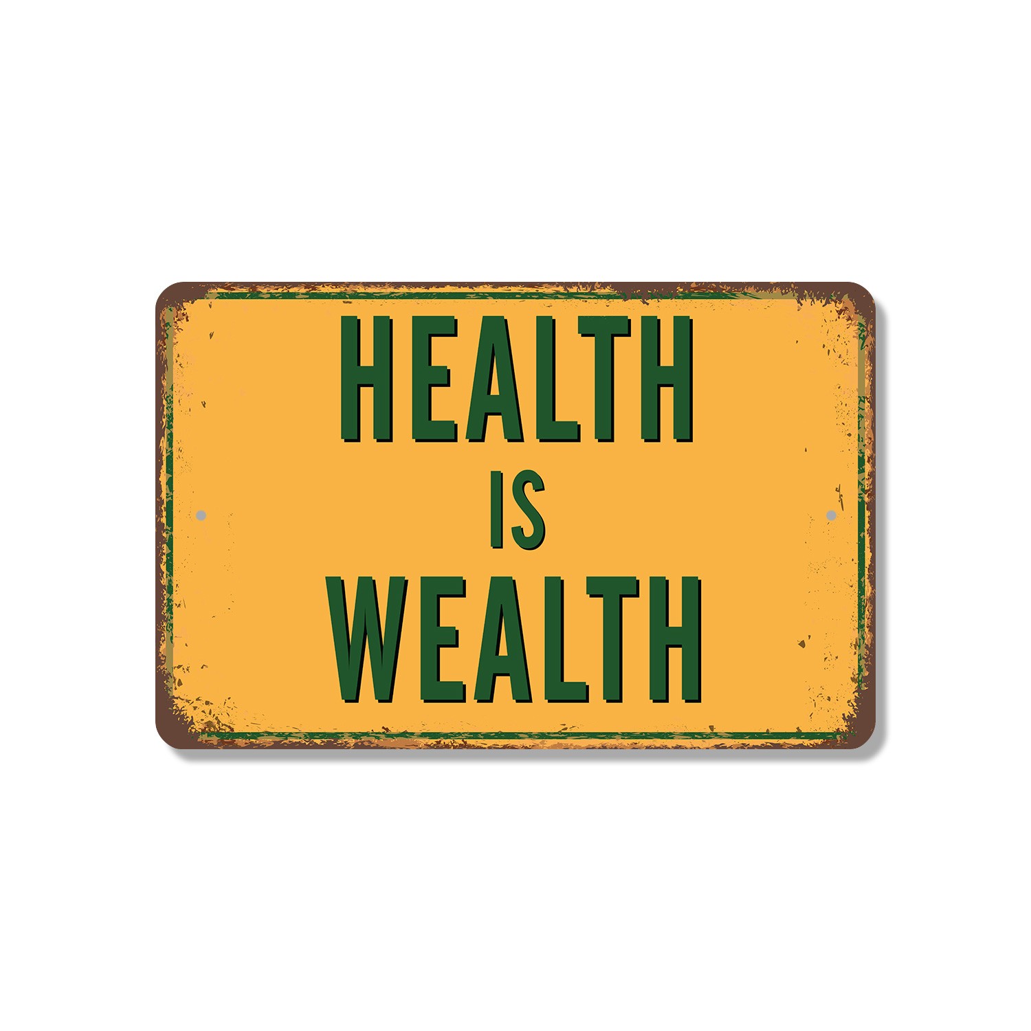 Health Is Wealth Street Sign Invest In Yourself Daily Durable Perfect for Gyms