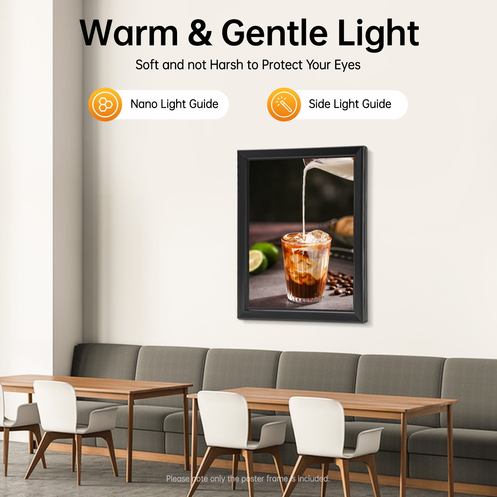 LED Light Box Backlit Movie Poster Art Picture Frame Advertising Display 18&Prime;x24&Prime;