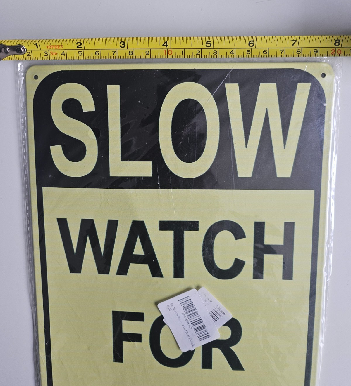 Slow Watch For Dogs! Sign