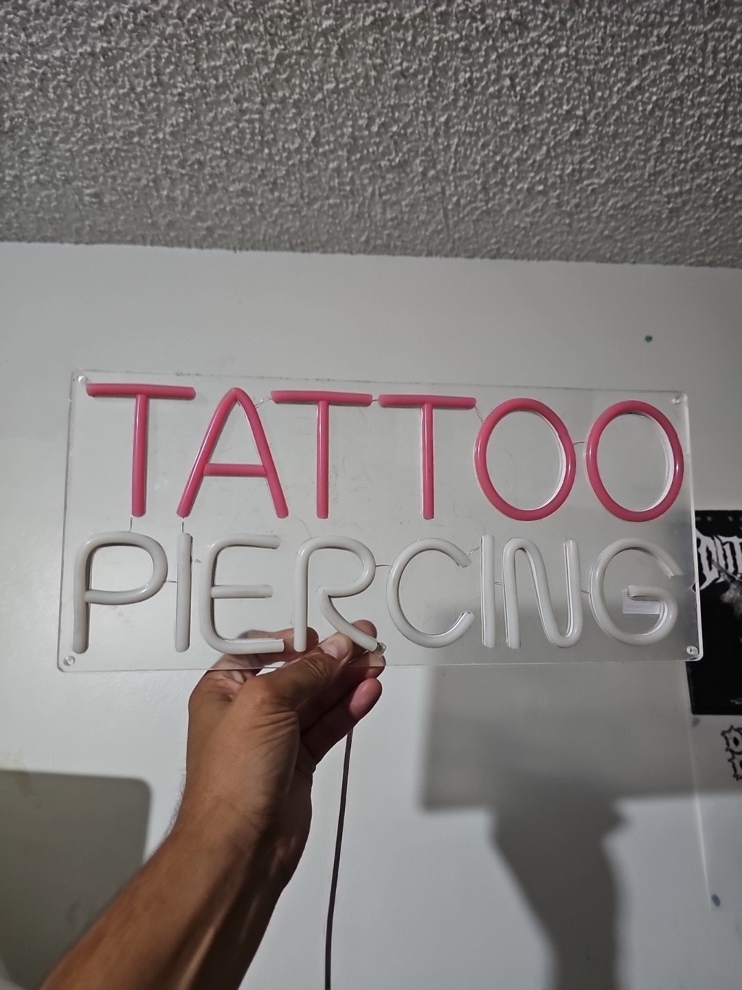Body Piercing LED Neon Sign Usb And Switch Used