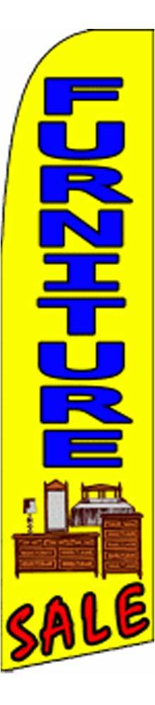 Furniture Sale Flutter Swooper Flag Advertising Sign 3’ Wide Banner Only