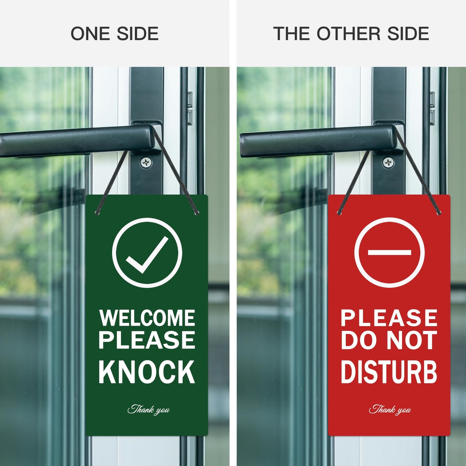 Putuo Decor Please Do Not Disturb Door Hanger Sign, Welcome Please Knock Sign…