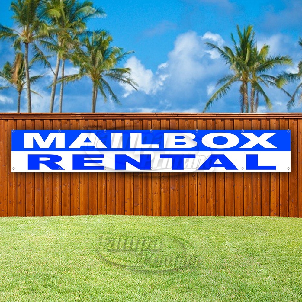 MAILBOX RENTAL Advertising Vinyl Banner Flag Sign USA XL01637