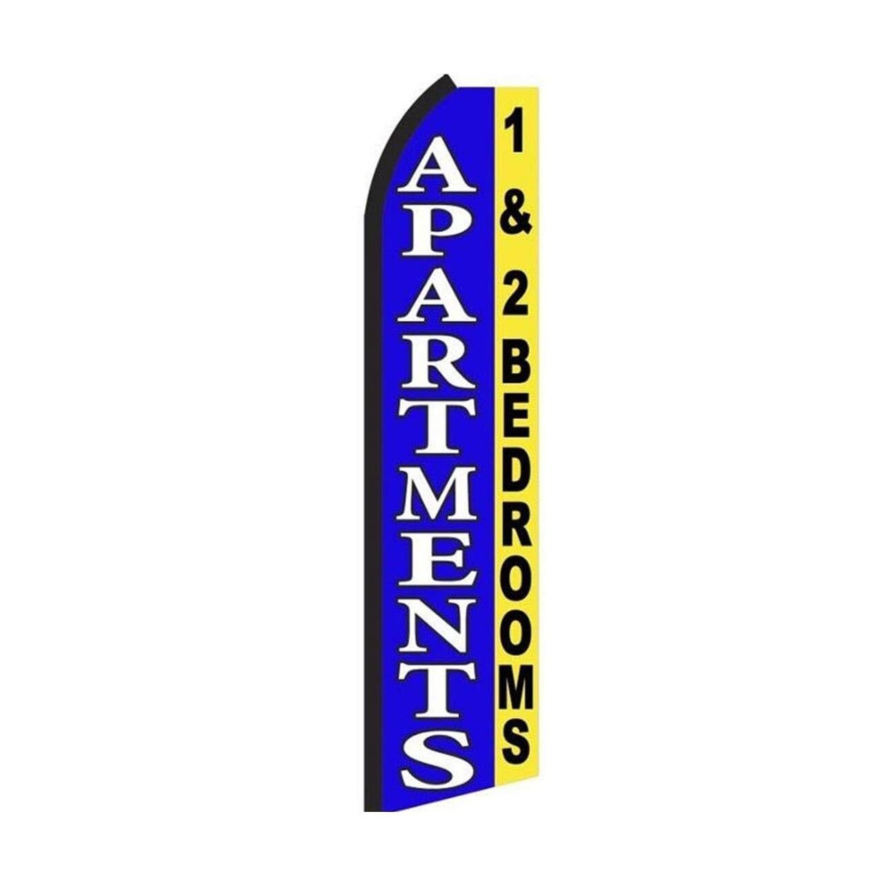 Apartments 1 & 2 Bedrooms Swooper Flutter Feather Flag | 3ft W x 11.5ft Tall