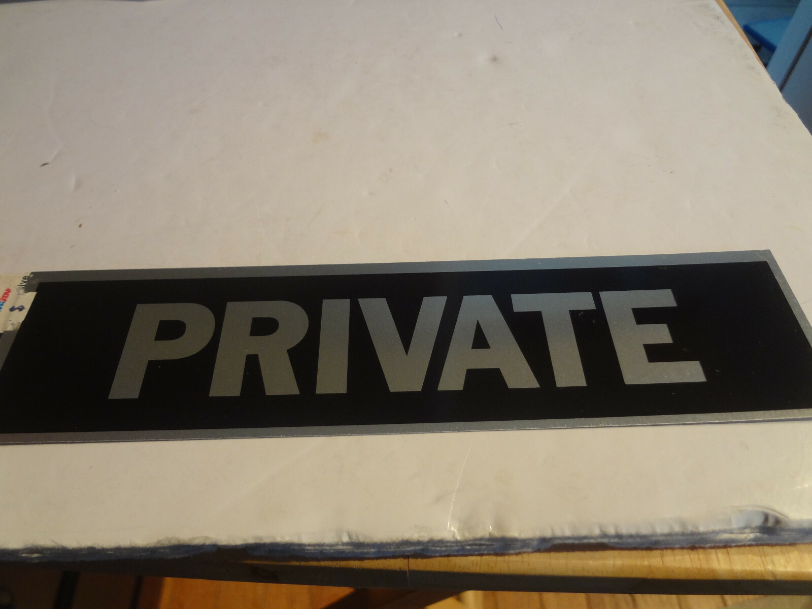 HY KO Products 433 Self-Adhesive « Private » Sign 2&Prime; x 8&Prime;