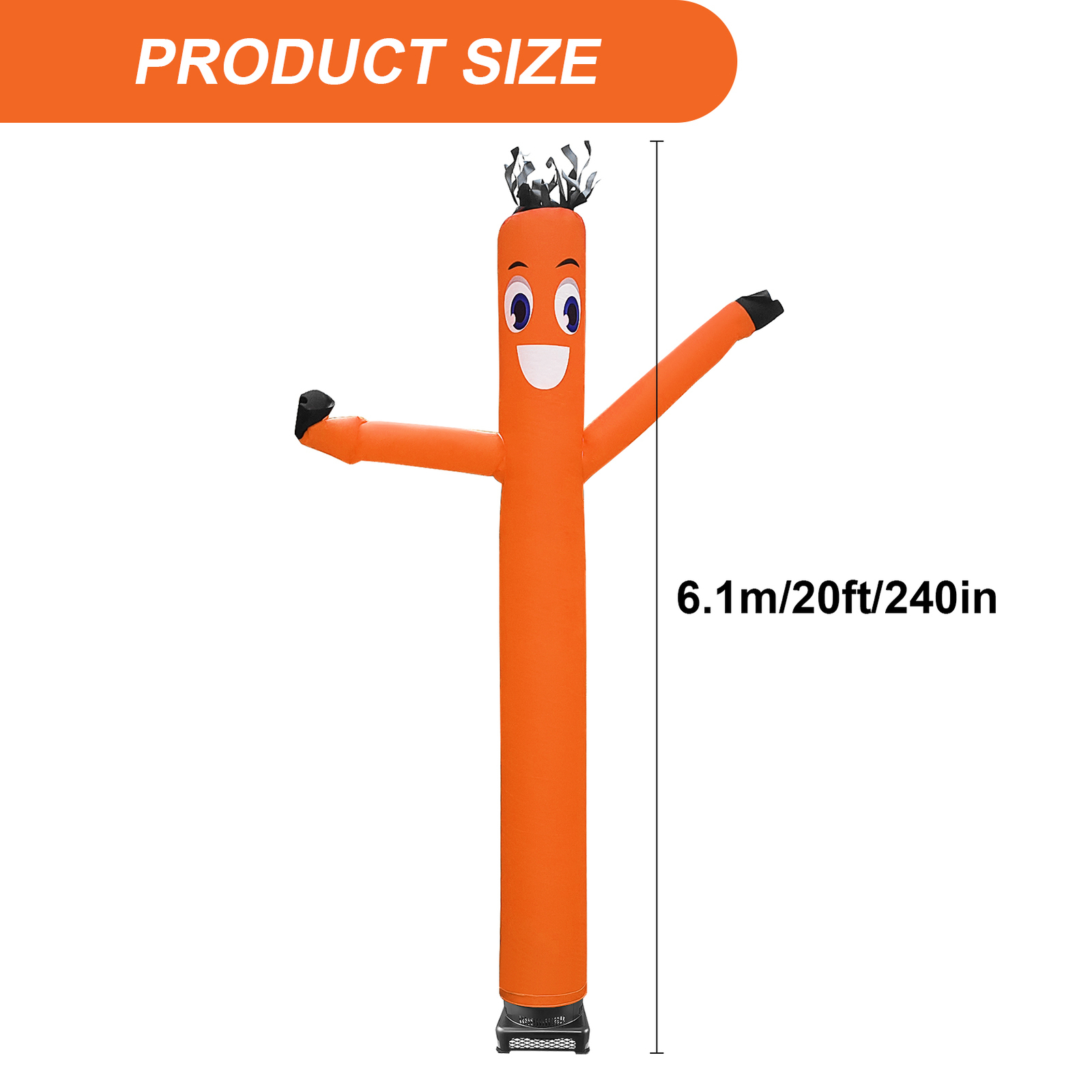20 Ft Inflatable Wacky Waving Tube Man With Blower – Dancing Air Puppet 1Pack