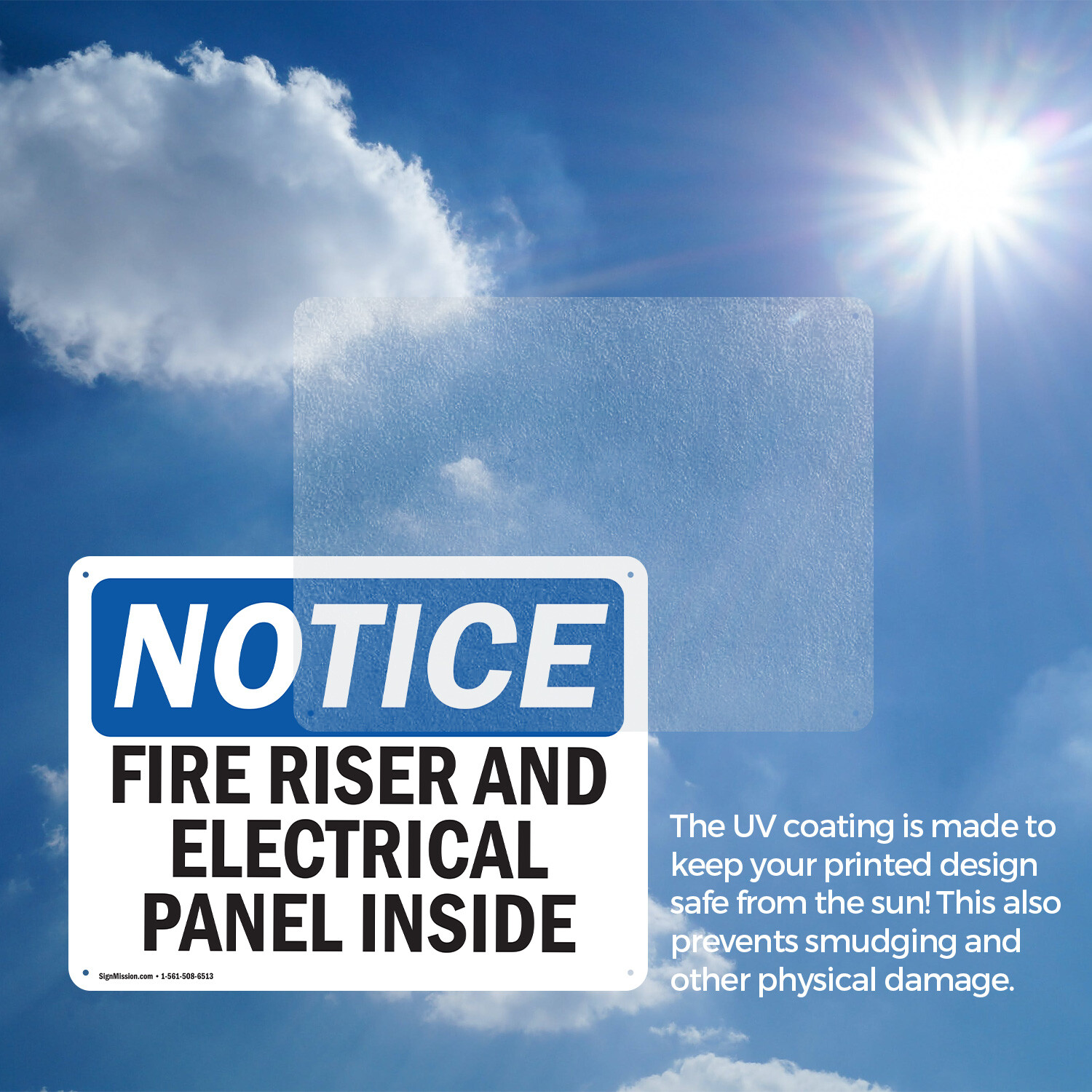 (2 Pack) Fire Riser And Electrical Panel Inside OSHA Notice Sign Decal Metal