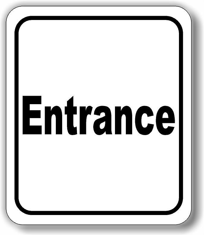 Entrance classic Aluminum Composite Sign