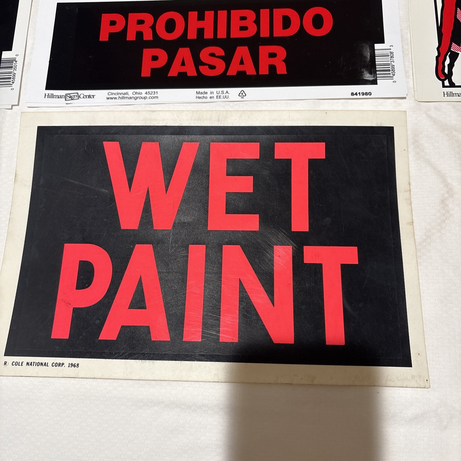 Hillman 8&Prime; x 12” Plastic Signs Various Models New LOT OF 12 SEE PHOTOS