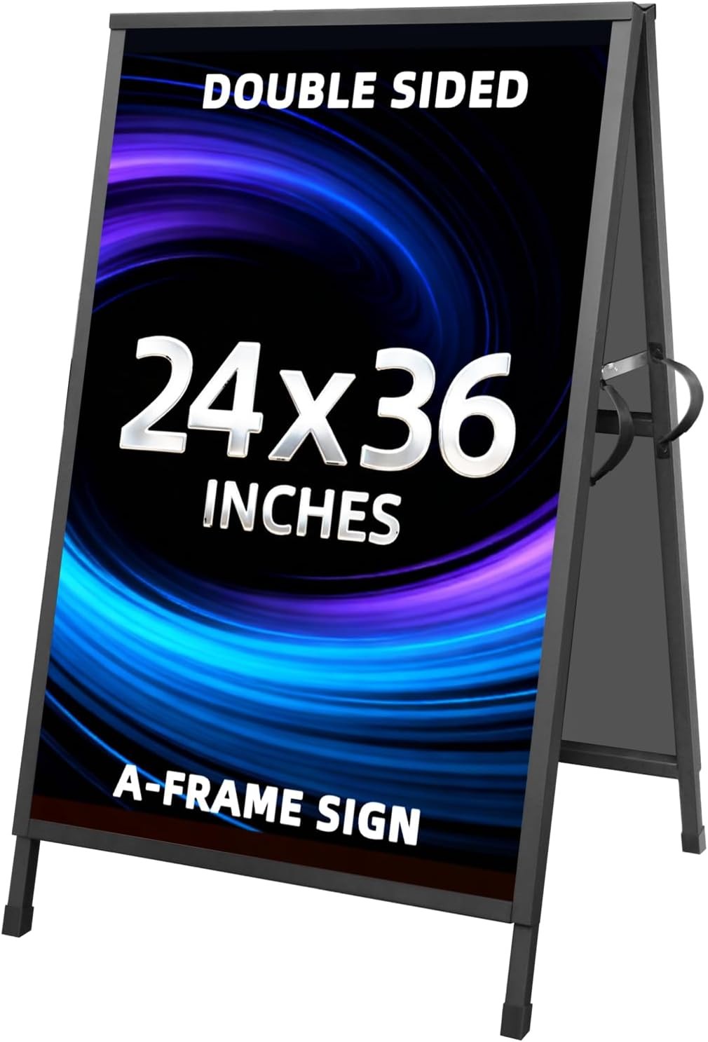Heavy Duty Slide-in Folding Sandwich Board A-Frame Sidewalk Sign 24×36 Inch