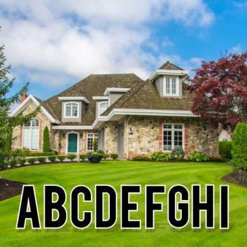 Cut-out Alphabet Kit – Pack of 3 Sets – 18&Prime; Corrugated Plastic Yard Letters