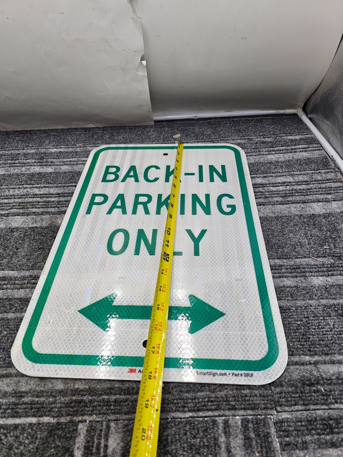 (QTY 2) SmartSign 12×18 Back-In Parking Only Sign Bidirectional Arrow