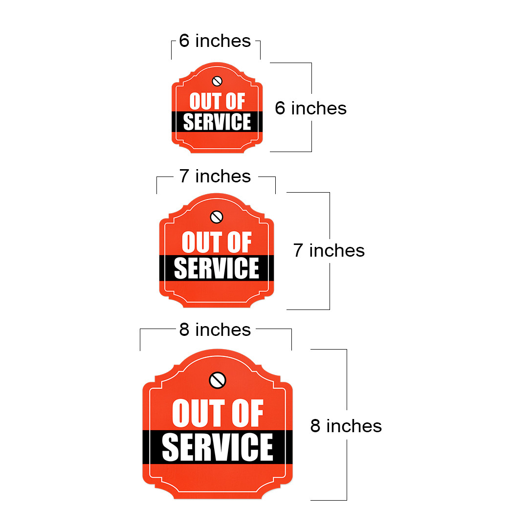 Heritage Plus Out of Service Wall or Door Sign | Business Signage