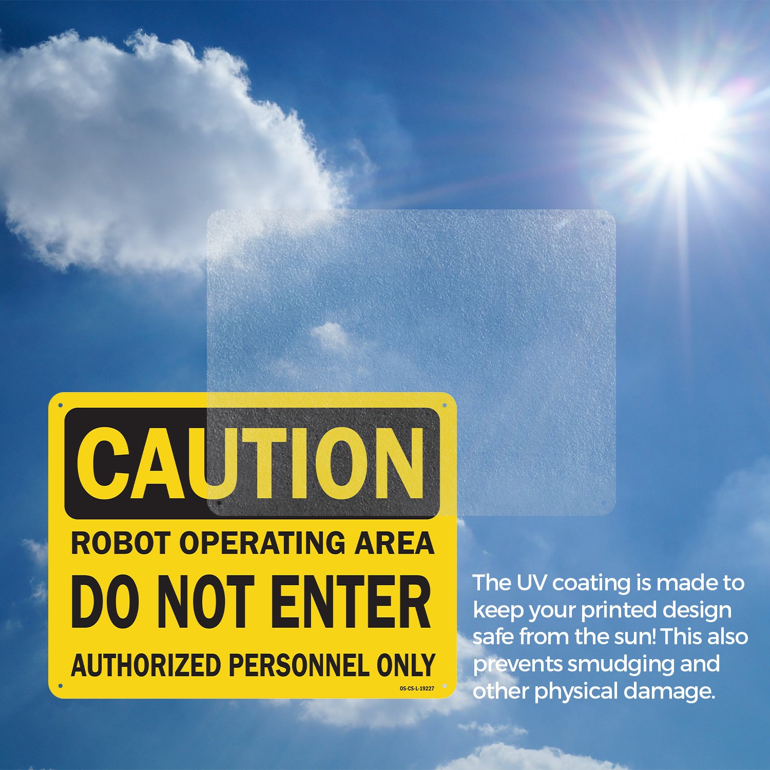 Robot Operating Area Do Not Enter Authorized Persons Only OSHA – 5 or 10 Pack