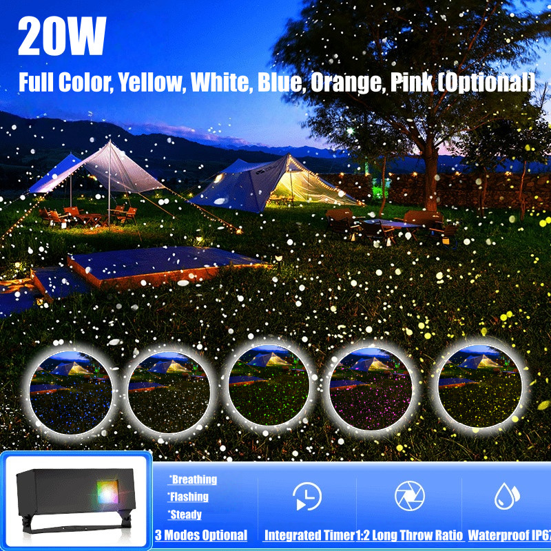 20W/30W/40W Outdoor Dynamic Firefly Laser Starry Sky Projection Light