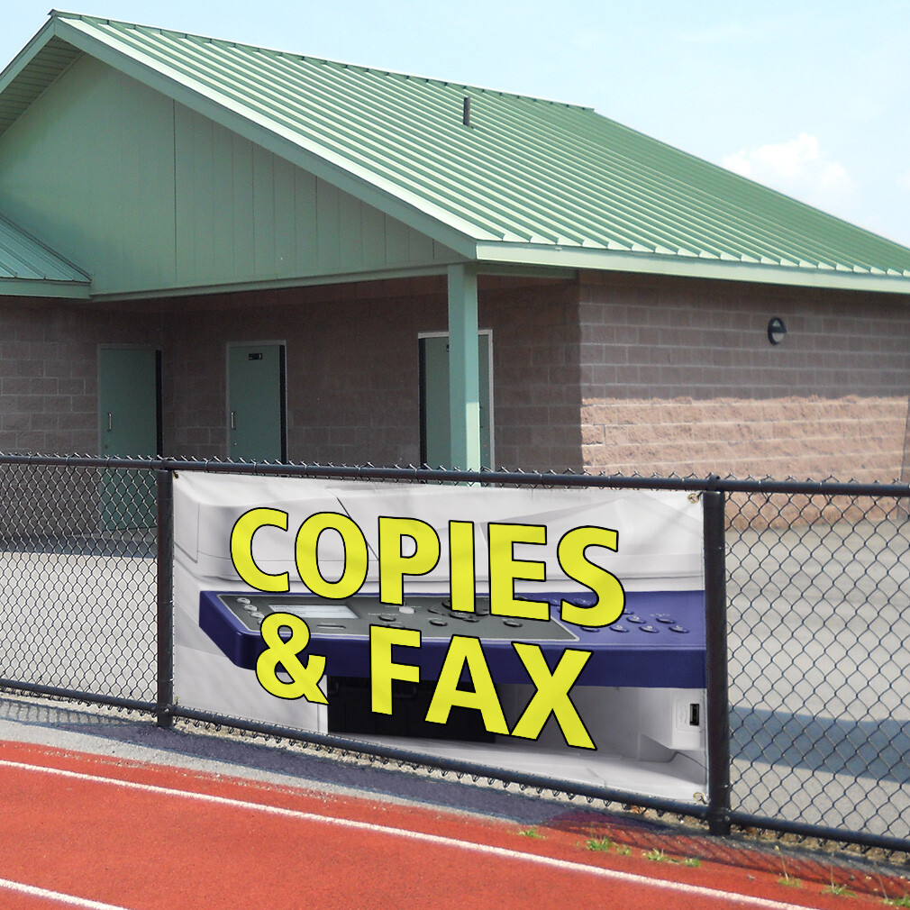 Vinyl Banner Multiple Sizes Copies & Fax Outdoor Advertising Printing Business