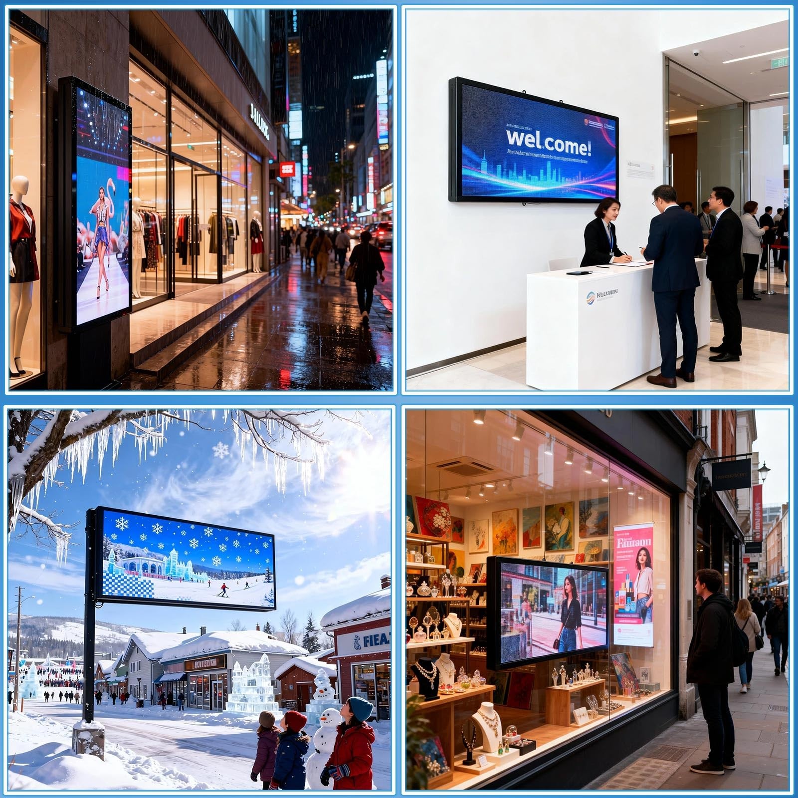 P3 Programmable Scrolling Custom Led Sign Outdoor Digital For Business Display