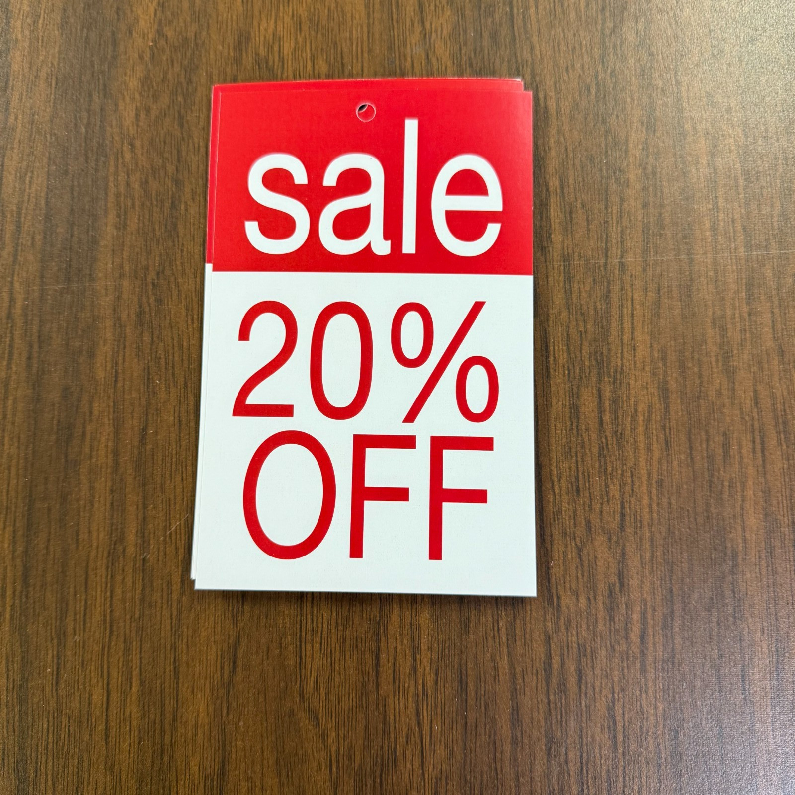 Sale 20% off Price tags for Retail with hole -Price Cards 3.5&Prime;w x 5&Prime;H-11 pieces