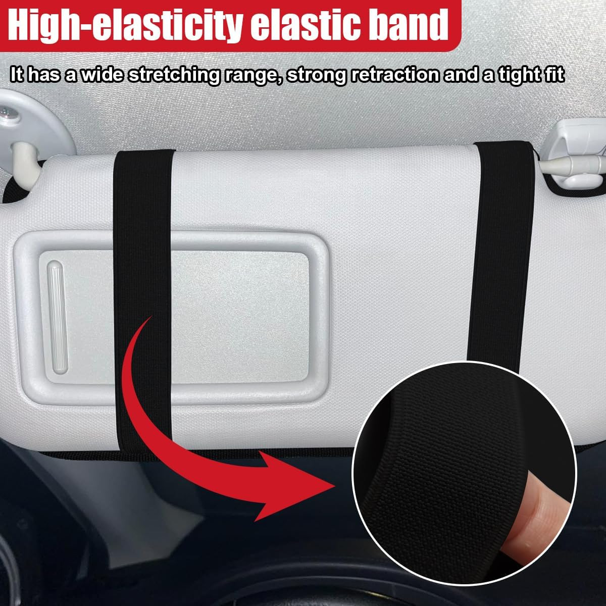 Handicap Placard Holder for Car, Universal Disabled Parking Permit Sign Holders,