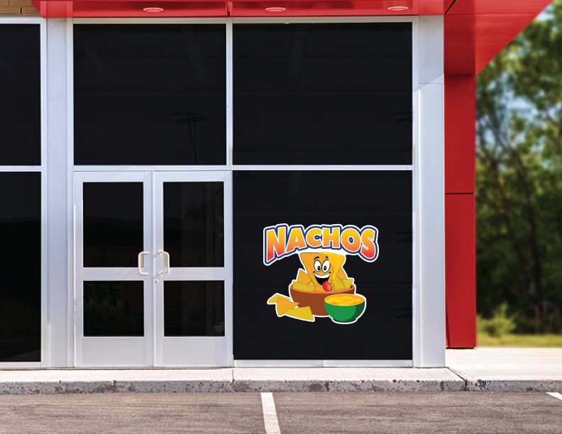 NACHOS Concession Decal sign cart trailer stand sticker equipment