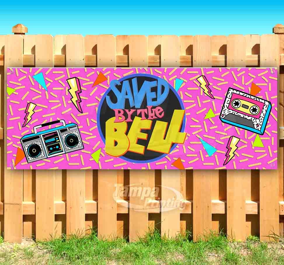 SAVED BY THE BELL Advertising Vinyl Banner Flag Sign Many Sizes RETRO