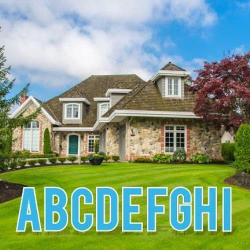 Cut-out Alphabet Kit – Pack of 3 Sets – 18&Prime; Corrugated Plastic Yard Letters